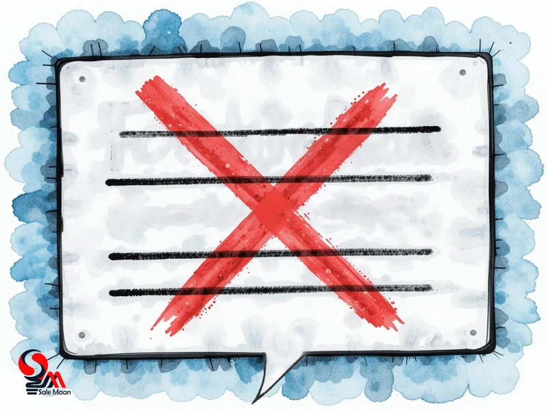 کلمات ممنوعه در فروش