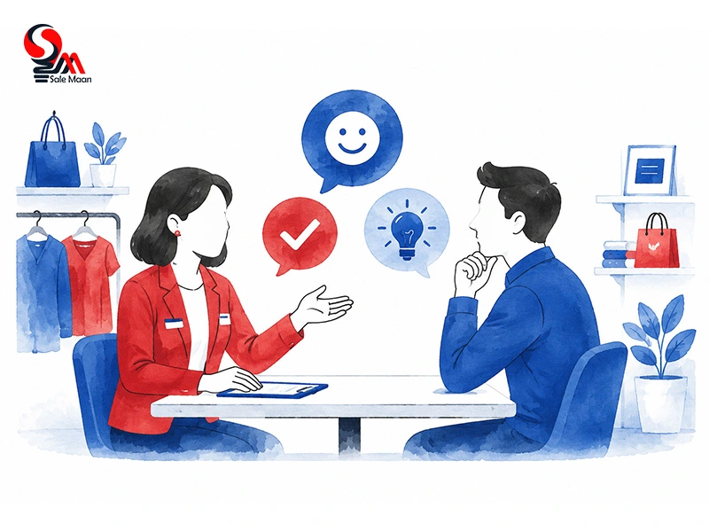 فن بیان با مشتری حضوری